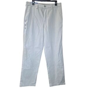 Croft‎ & Barrow Khaki Pants Ivory Straight Leg Classic Fit Easy Care 32x32 NWT